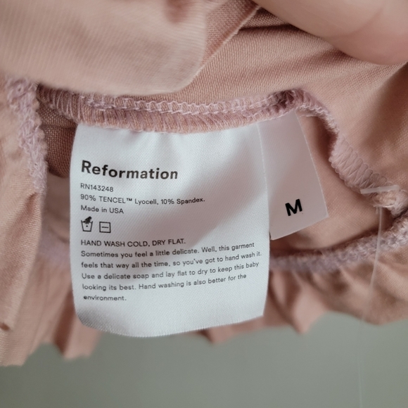 Reformation Plumeria Top in Blush size M NWT - Picture 6 of 7